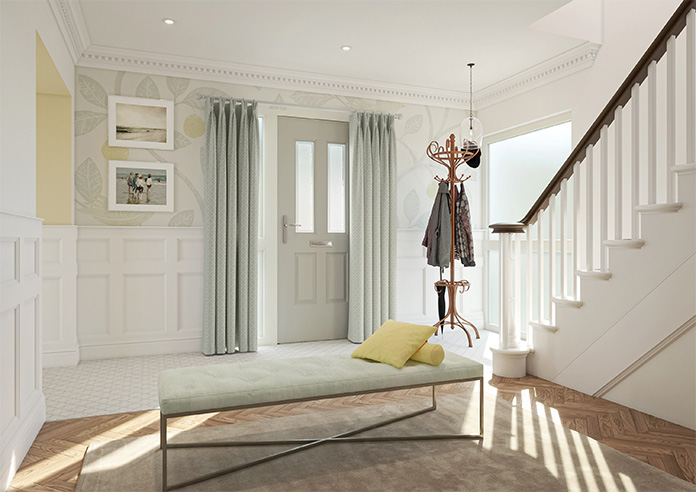 Rae Trellis, Frost - Made to Measure Curtains - Image 8